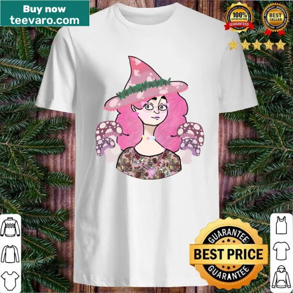 Whimsical forest witch graphic shirt
