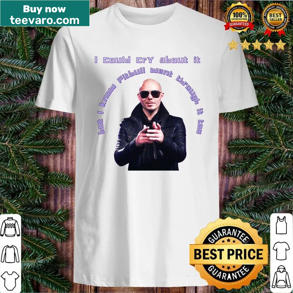 Typography shirt featuring Pitbull's motivational message