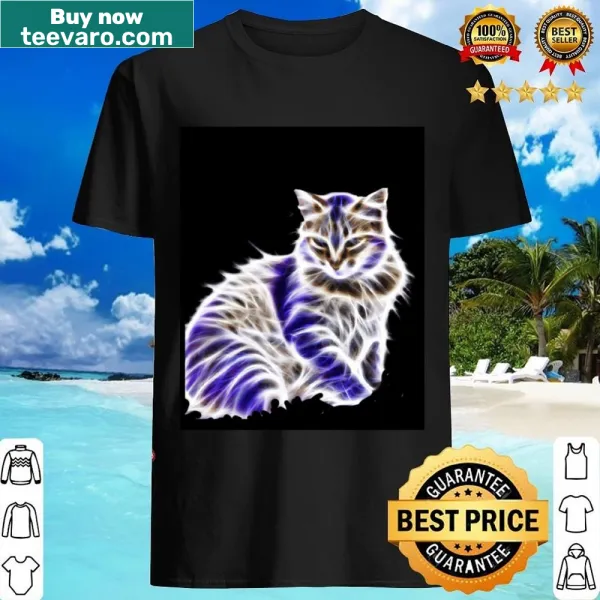 Whimsical cartoon graphic shirt featuring Plasma Cat