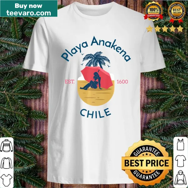 Text-based design celebrating Playa Anakena Beach, Chile