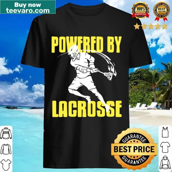 Retro lacrosse-themed shirt with playful design