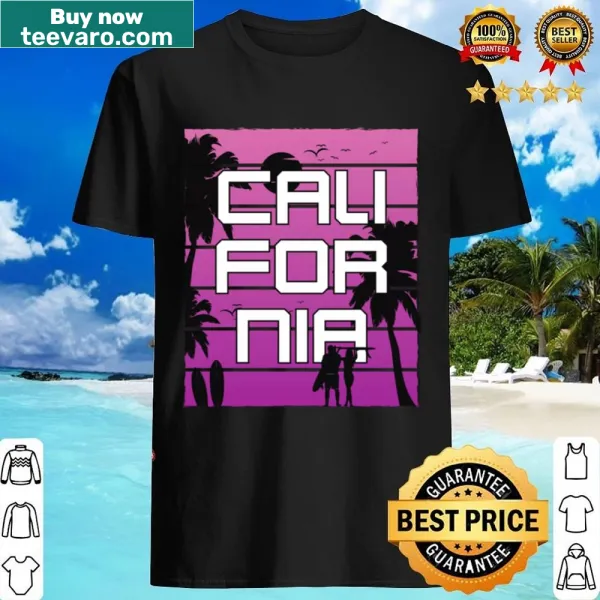 Minimalist California-themed shirt design