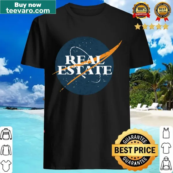 Vintage-style shirt celebrating real estate with clever graphic