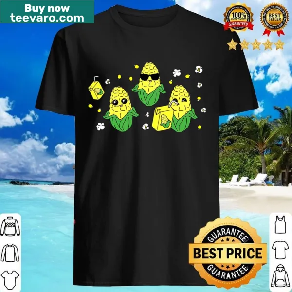 Retro corn design with humorous text for farmers