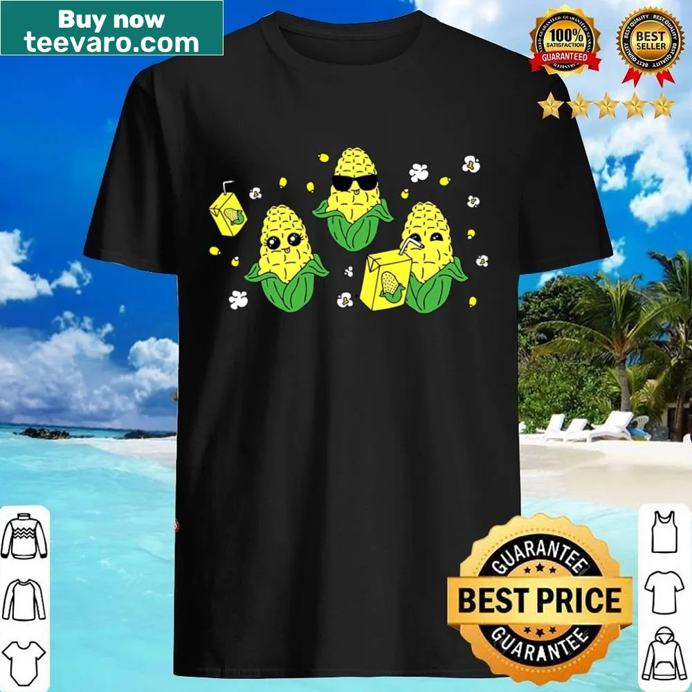 Retro corn design with humorous text for farmers