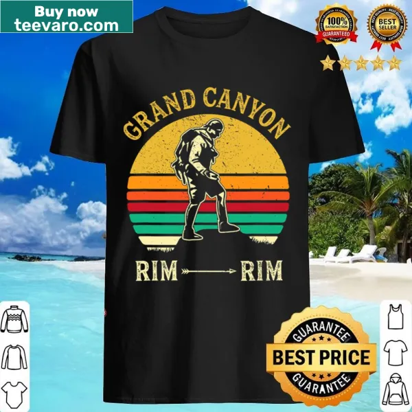 Illustrated Grand Canyon design on a retro hiking shirt