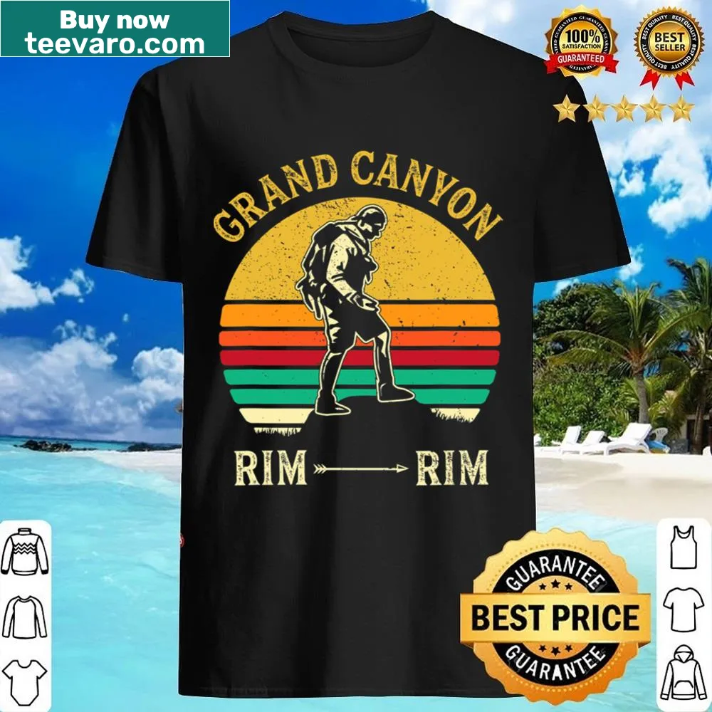 Illustrated Grand Canyon design on a retro hiking shirt