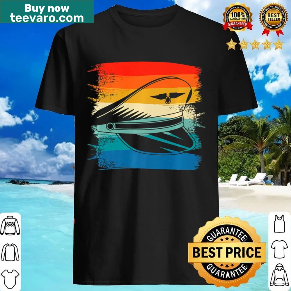 Retro vintage pilot shirt celebrating aviation