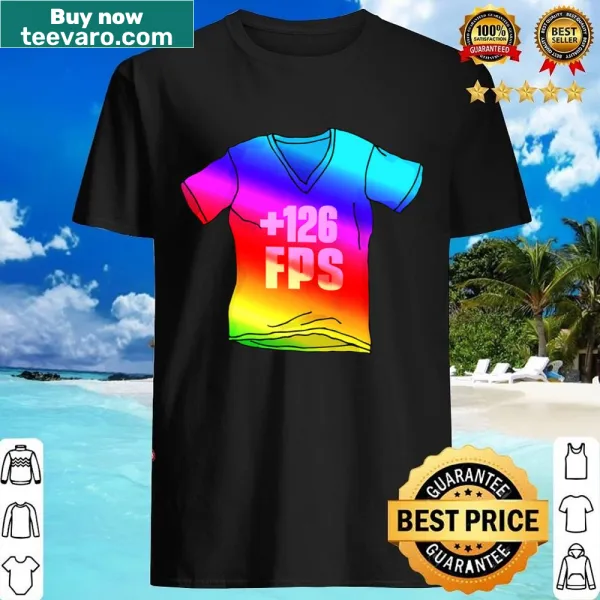 Gaming shirt with RGB boost FPS graphic