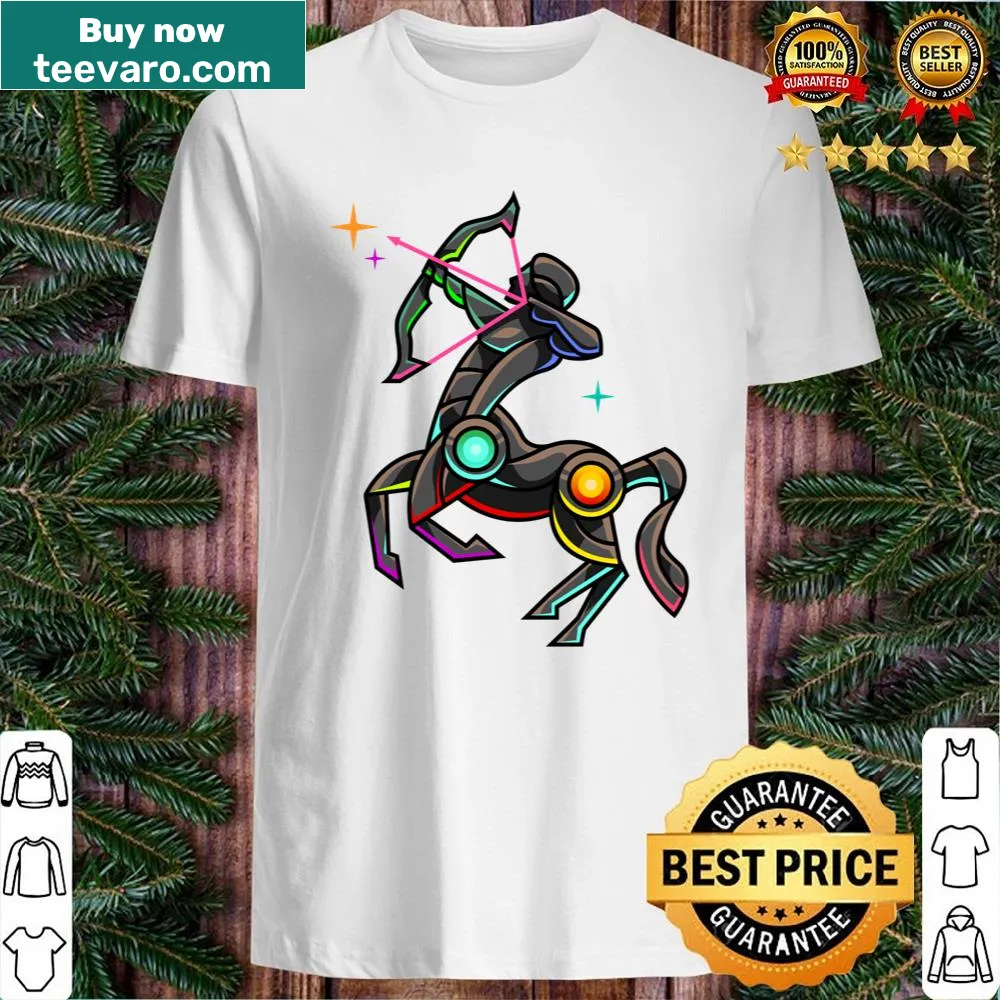 Robot illustration representing Sagittarius zodiac sign