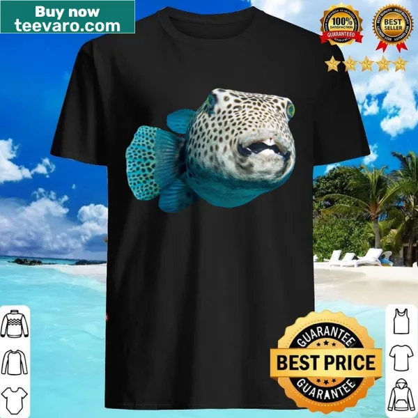 Cartoon shirt featuring a round pufferfish design