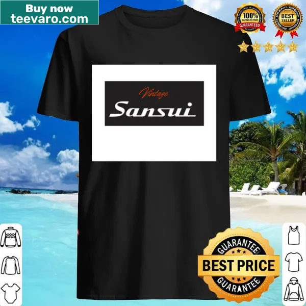 Vintage-inspired Sansui vehicle graphic on a shirt