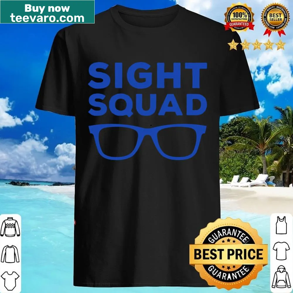 Typography design reading 'Sight Squad' for optometry professionals.