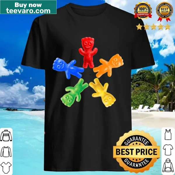 Cute t-shirt celebrating classic sour candy with playful design.