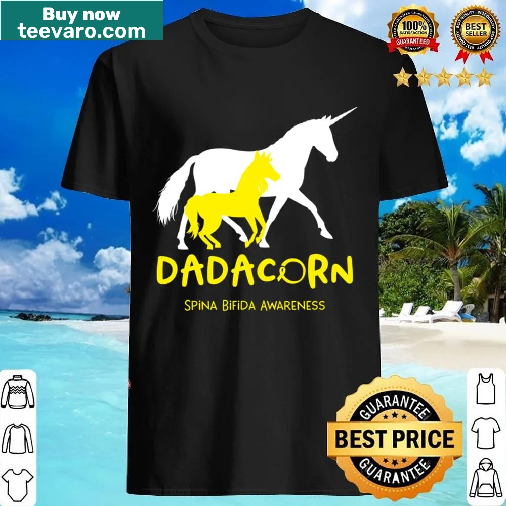 Unicorn illustration with 'Dadacorn' for Spina Bifida awareness