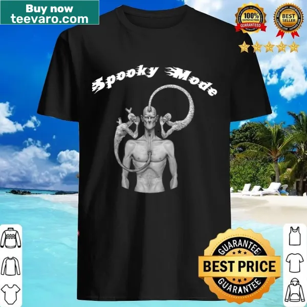 Playful 'Spooky Mode' shirt with bold typography