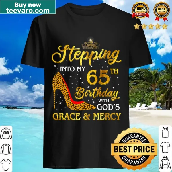 Birthday shirt for women turning 65 with celebratory text
