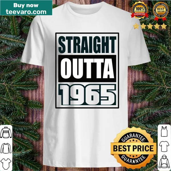 Straight Outta 1965 text design for birthday celebrations