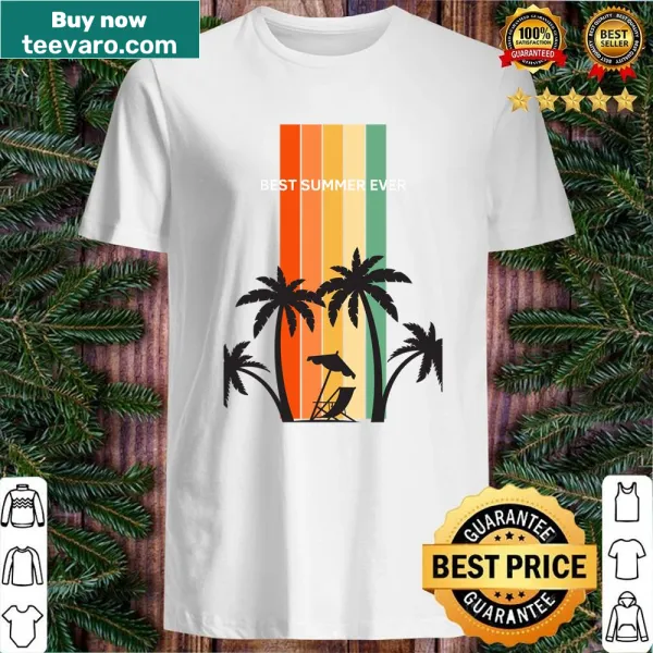 Summer-themed travel shirt with playful typography