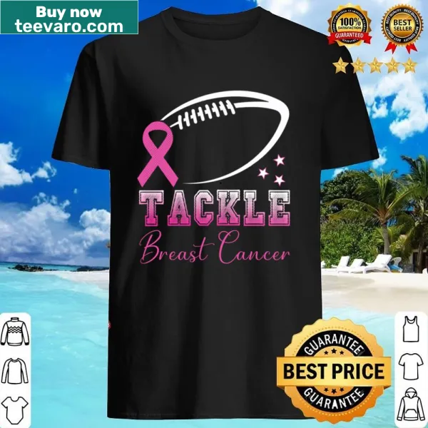 Boys' football and pink ribbon awareness shirt