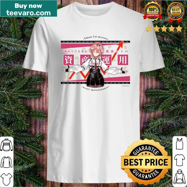 Illustration of Takane Lui in a famous scene on a t-shirt