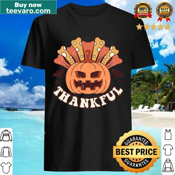 Cute retro turkey and pumpkin design for Thanksgiving shirt
