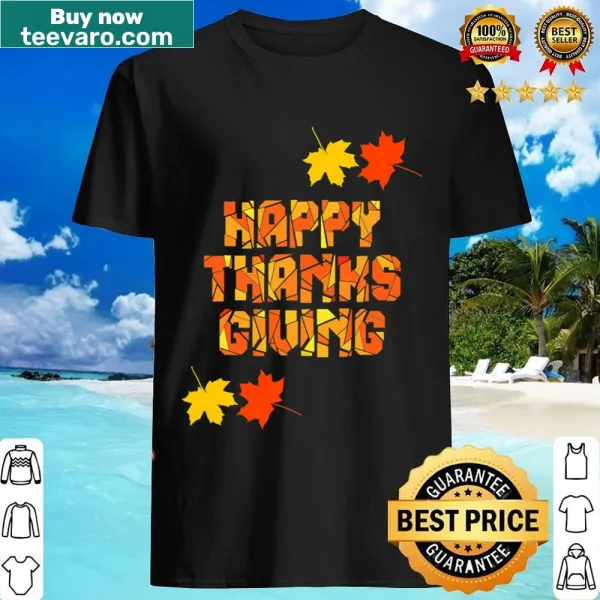 Thanksgiving Friendsgiving themed shirt with festive typography