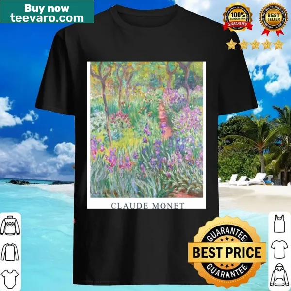 Graphic shirt inspired by Claude Monet's garden paintings