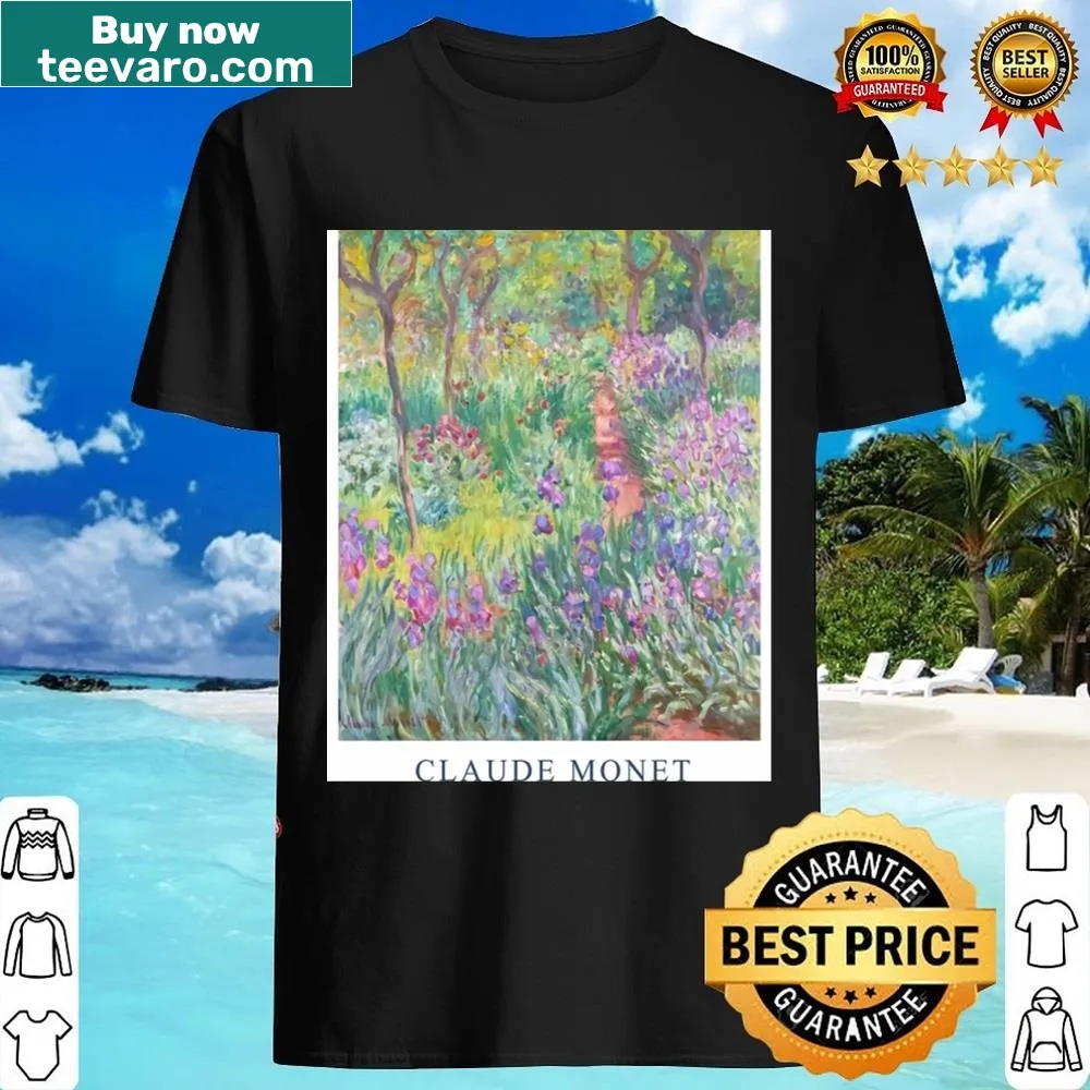 Graphic shirt inspired by Claude Monet's garden paintings