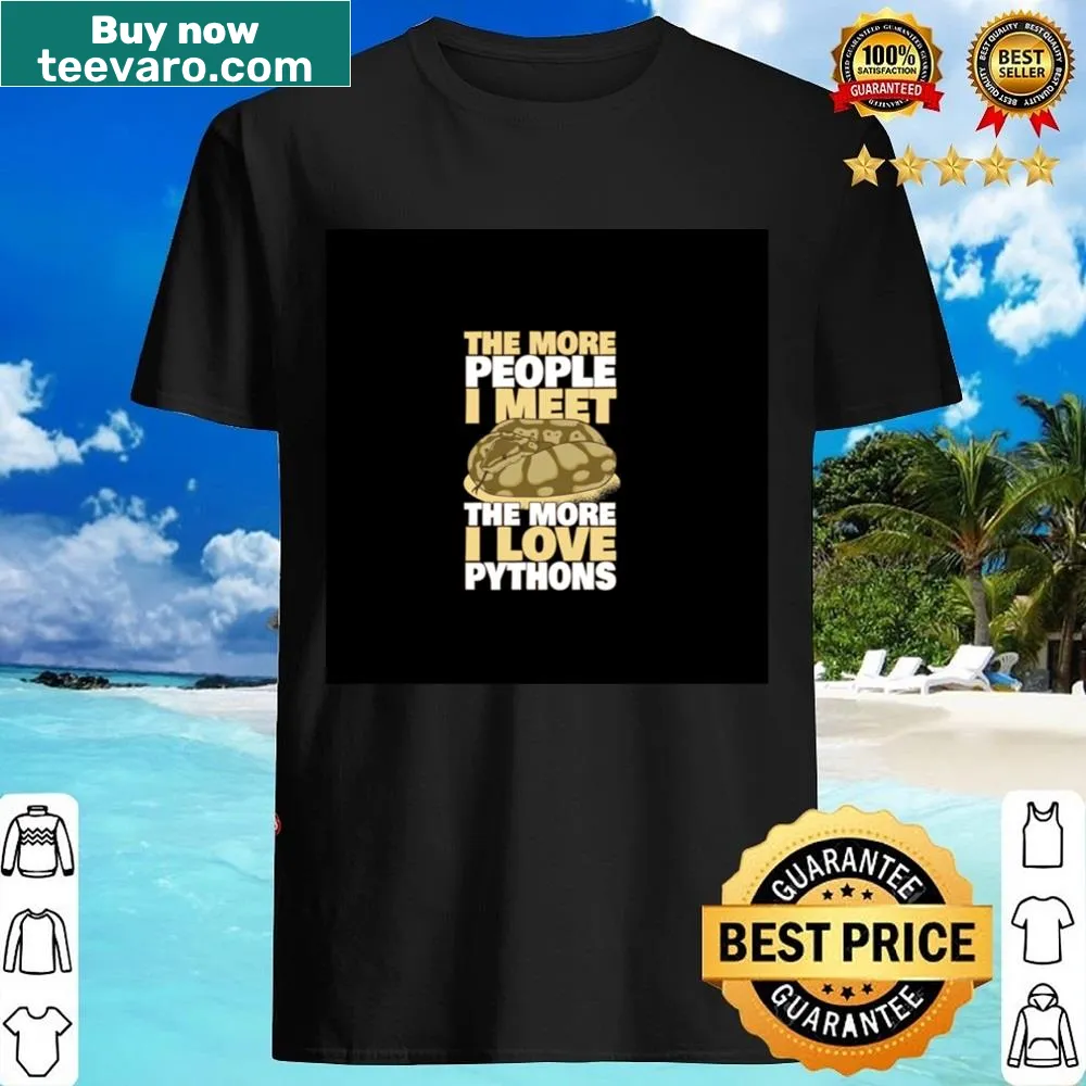 Chiffon top with humorous text about loving pythons