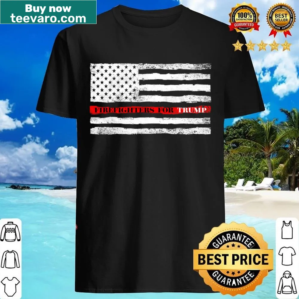 Thin Red Line Fire Fighters shirt featuring political message