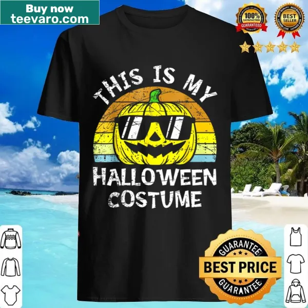 Whimsical pumpkin design on a toddler Halloween costume shirt
