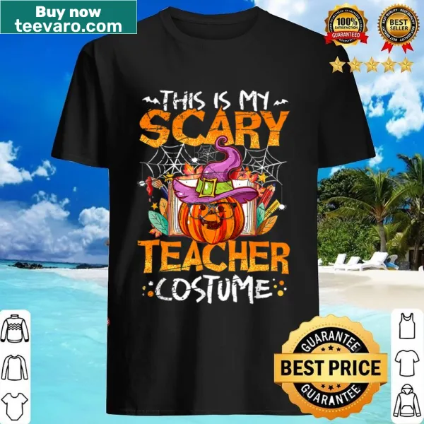 Halloween shirt featuring a scary teacher graphic