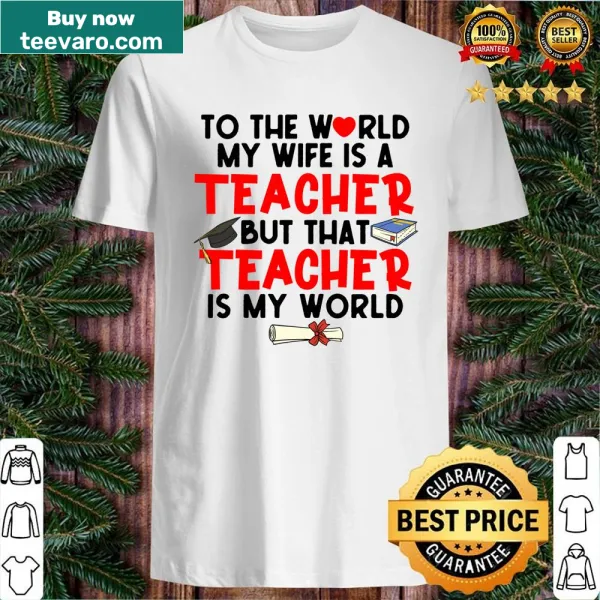 Typography shirt celebrating a teacher's role