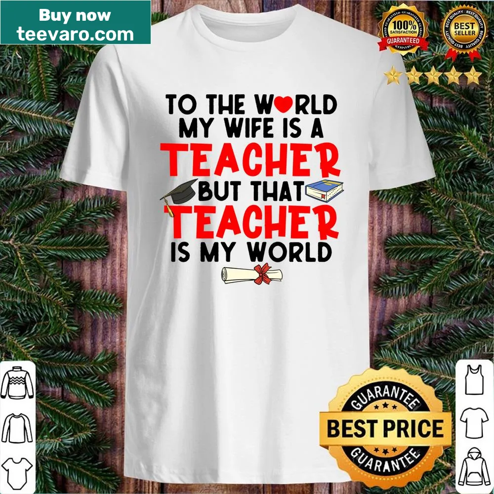Typography shirt celebrating a teacher's role