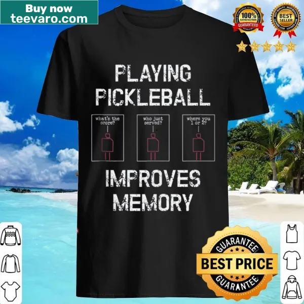 Vintage pickleball shirt with humorous slogan in distressed style