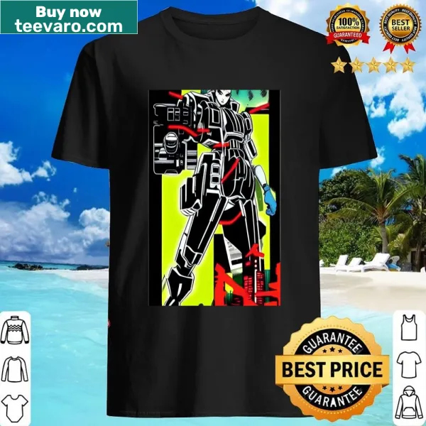 Retro Cyberpunk Anime Retsuz shirt featuring a dynamic character design