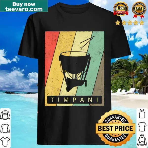 Vintage timpani shirt with a minimalist design