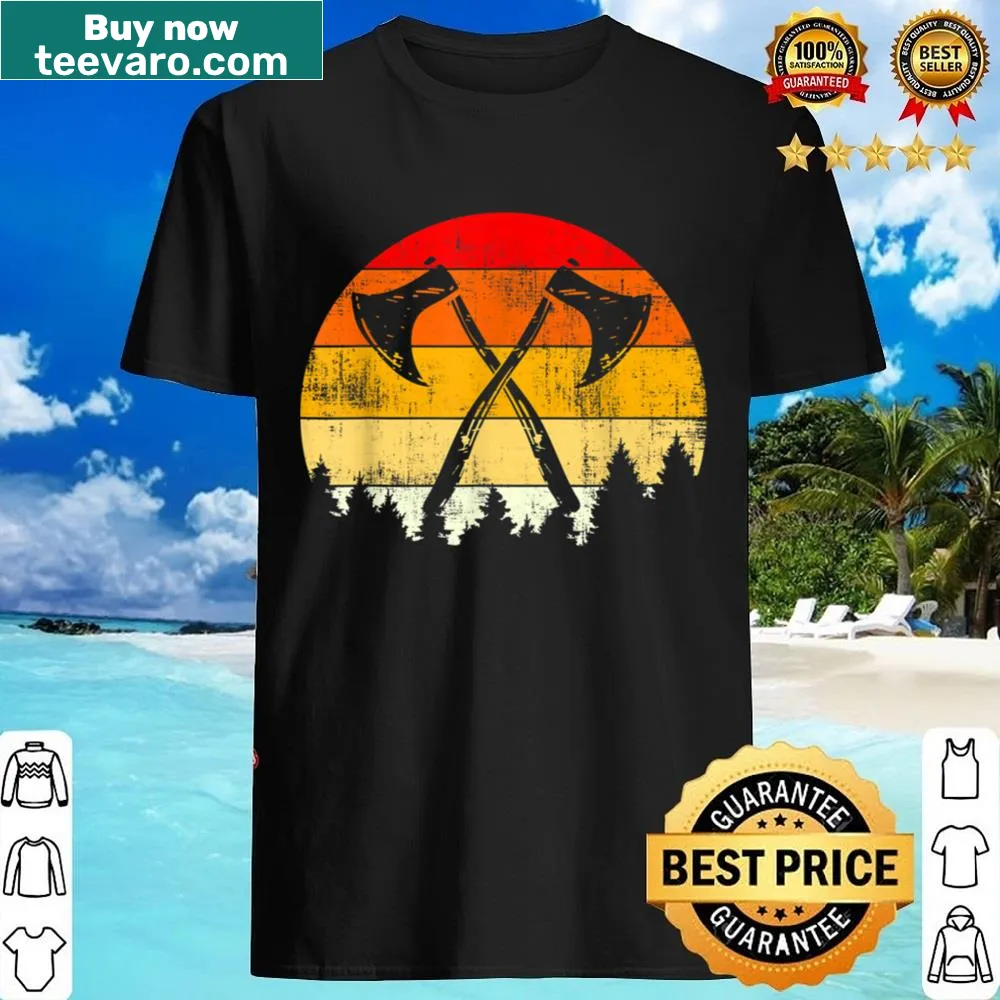 Viking axe illustration T-shirt inspired by Norse mythology