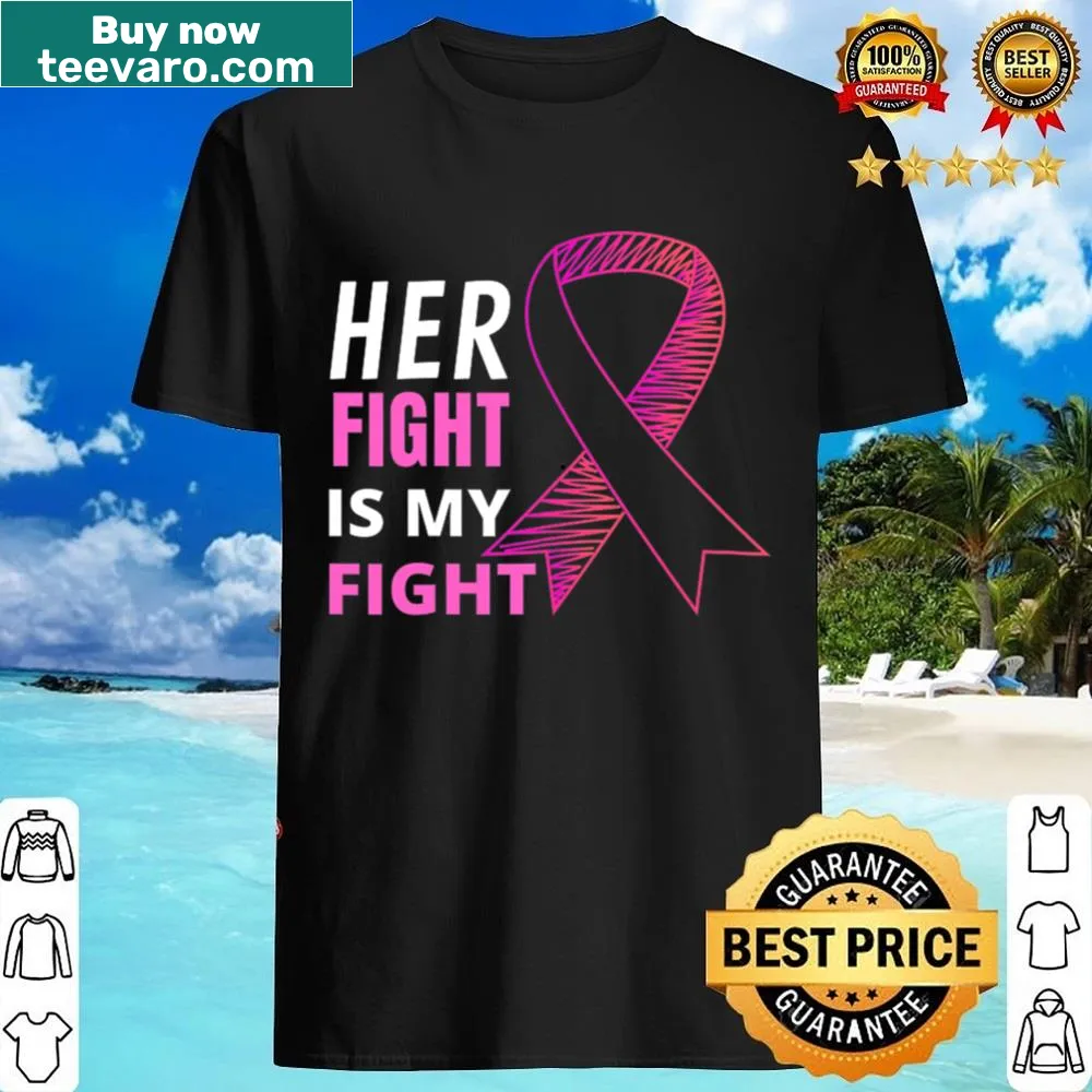 Supportive shirt design with message for breast cancer awareness