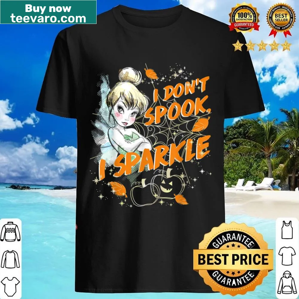 Halloween shirt with the phrase I Don't Spook I Sparkle in fun typography