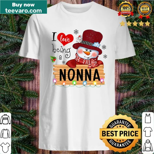Nonna-themed shirt with a snowman graphic for Christmas