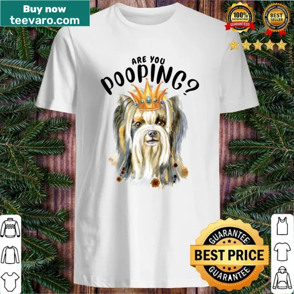 Yorkshire Terrier shirt with a crowned dog and humorous text
