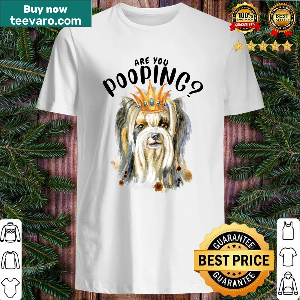 Yorkshire Terrier shirt with a crowned dog and humorous text