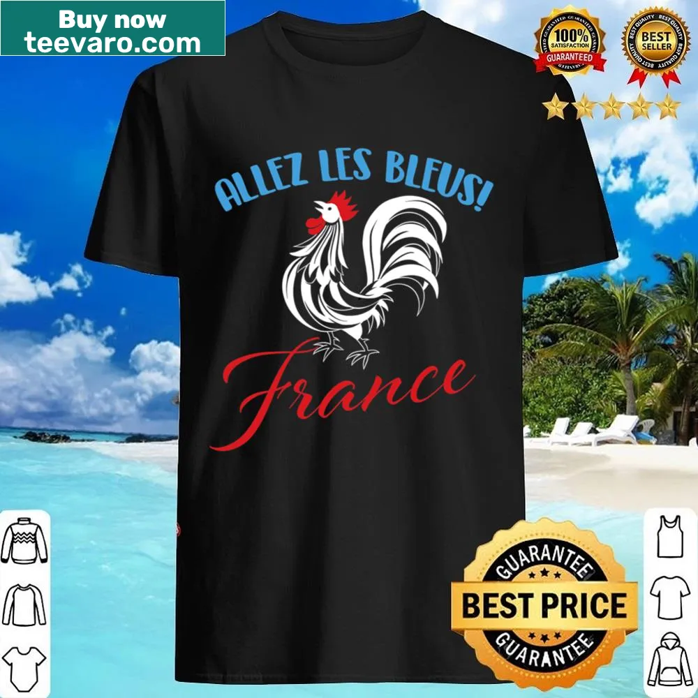 Shirt with 'Allez Les Bleus' celebrating French soccer