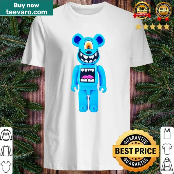 Playful blue monster t-shirt with cartoon design