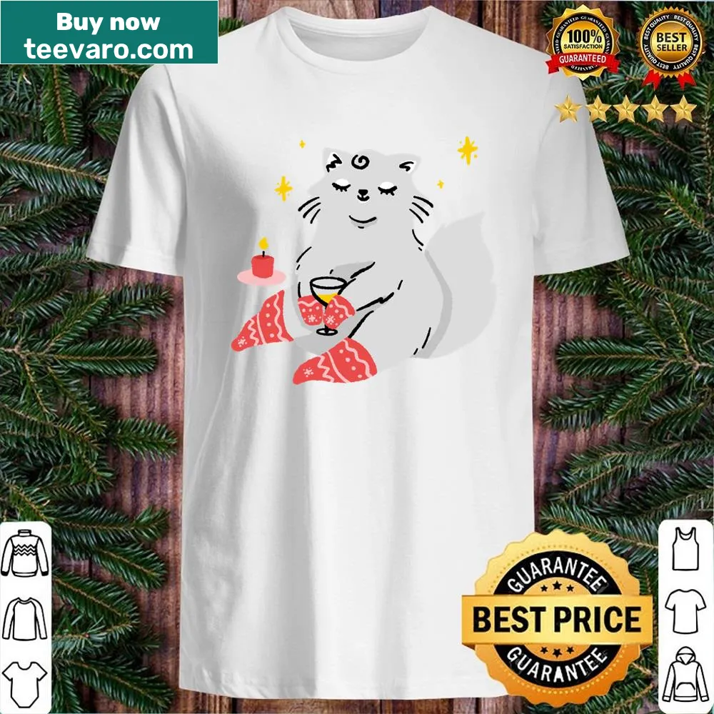 Festive Christmas Cat Sis shirt featuring playful cat illustrations