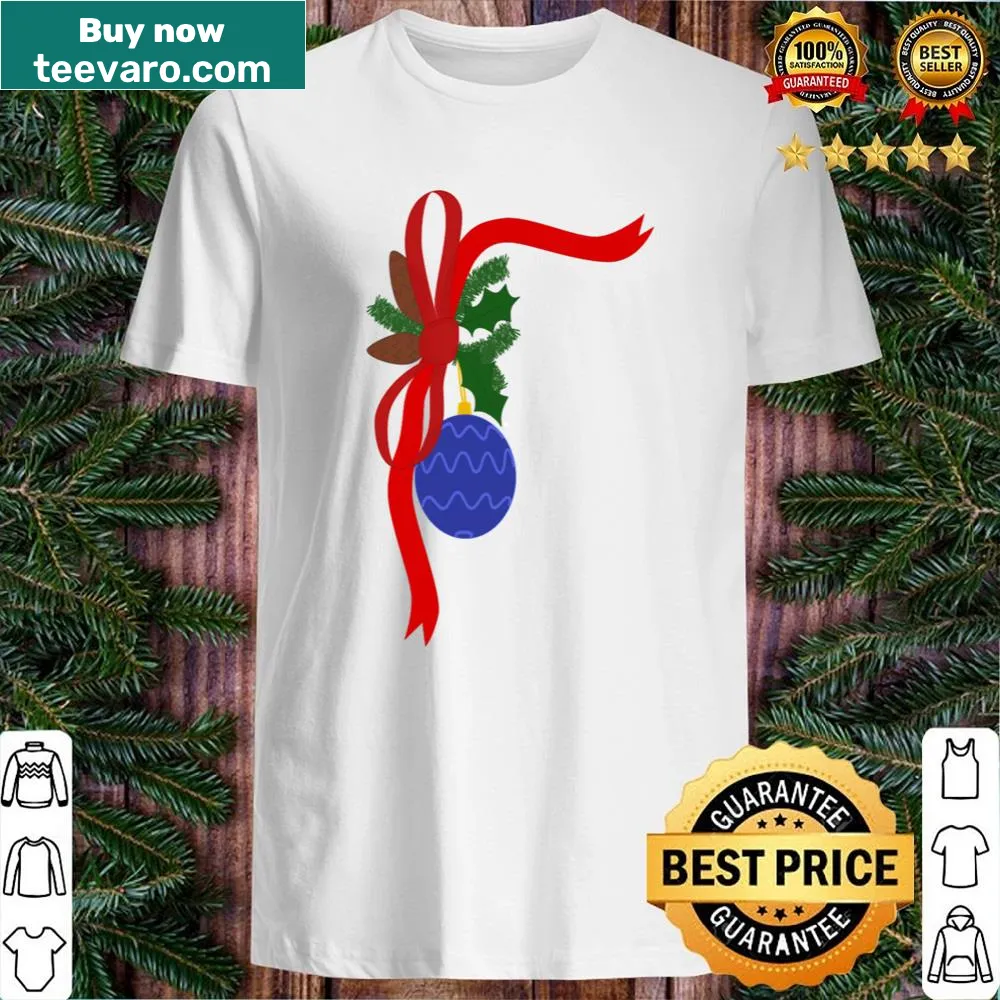 Vintage style shirt featuring classic Christmas decorations