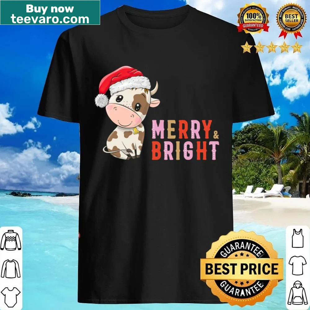 Cartoon cow shirt celebrating farming and animal love