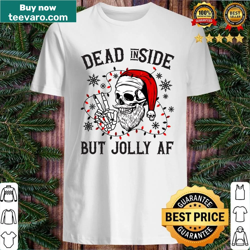 Skeleton-themed shirt with a humorous Christmas design for men